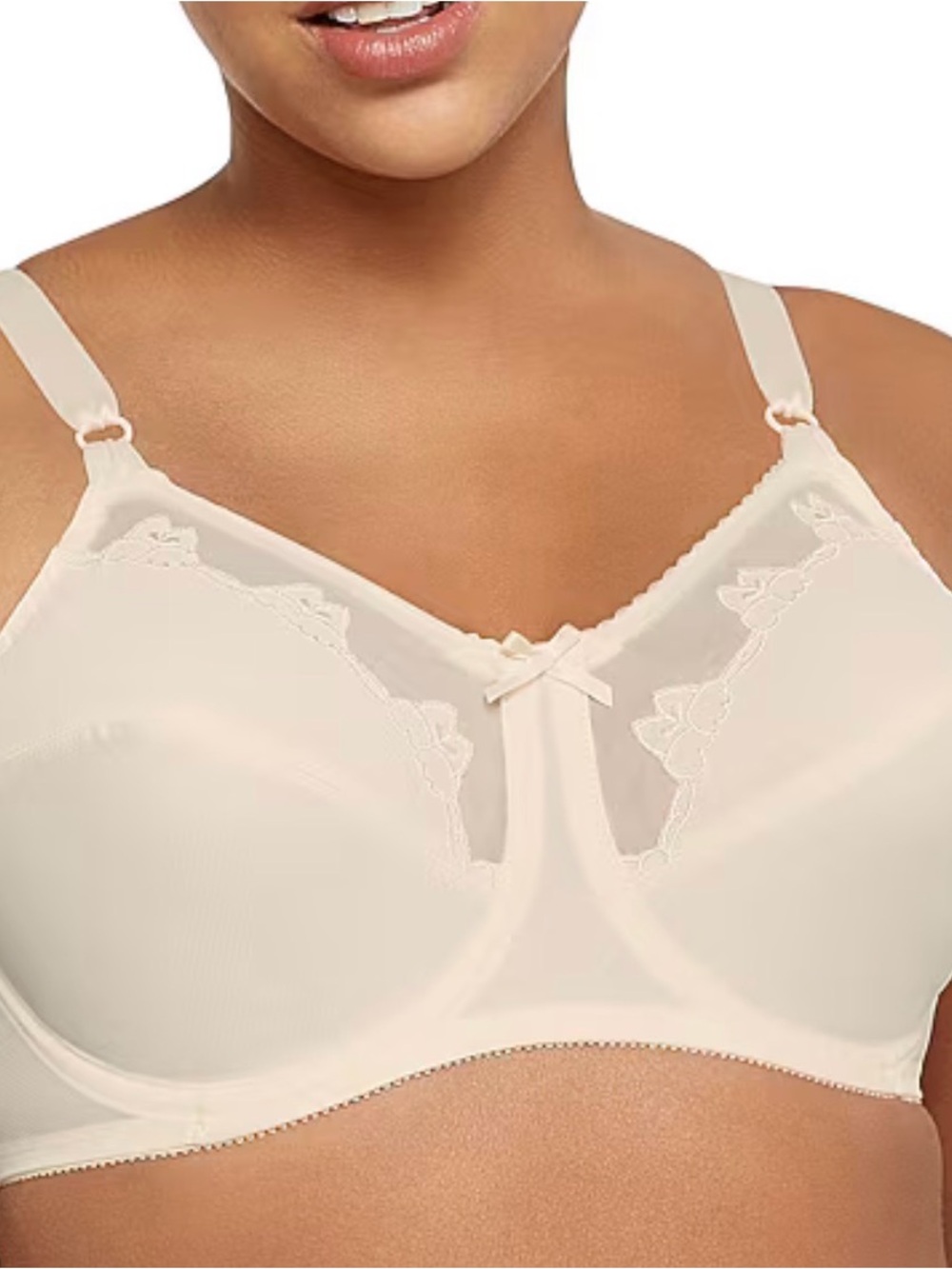 Bali Flower Full Coverage Underwire Unlined Full Coverage Bra 40DD 0180